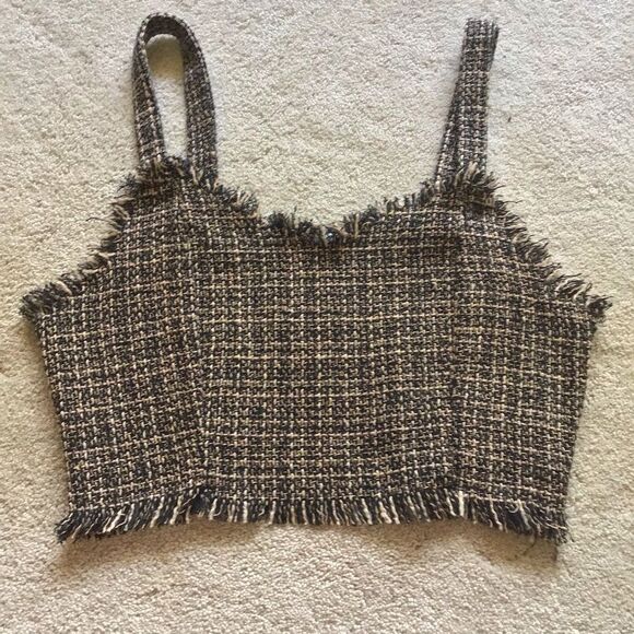 Anthropologie Mare Mare Tweed Crop Top - Picture 5 of 8